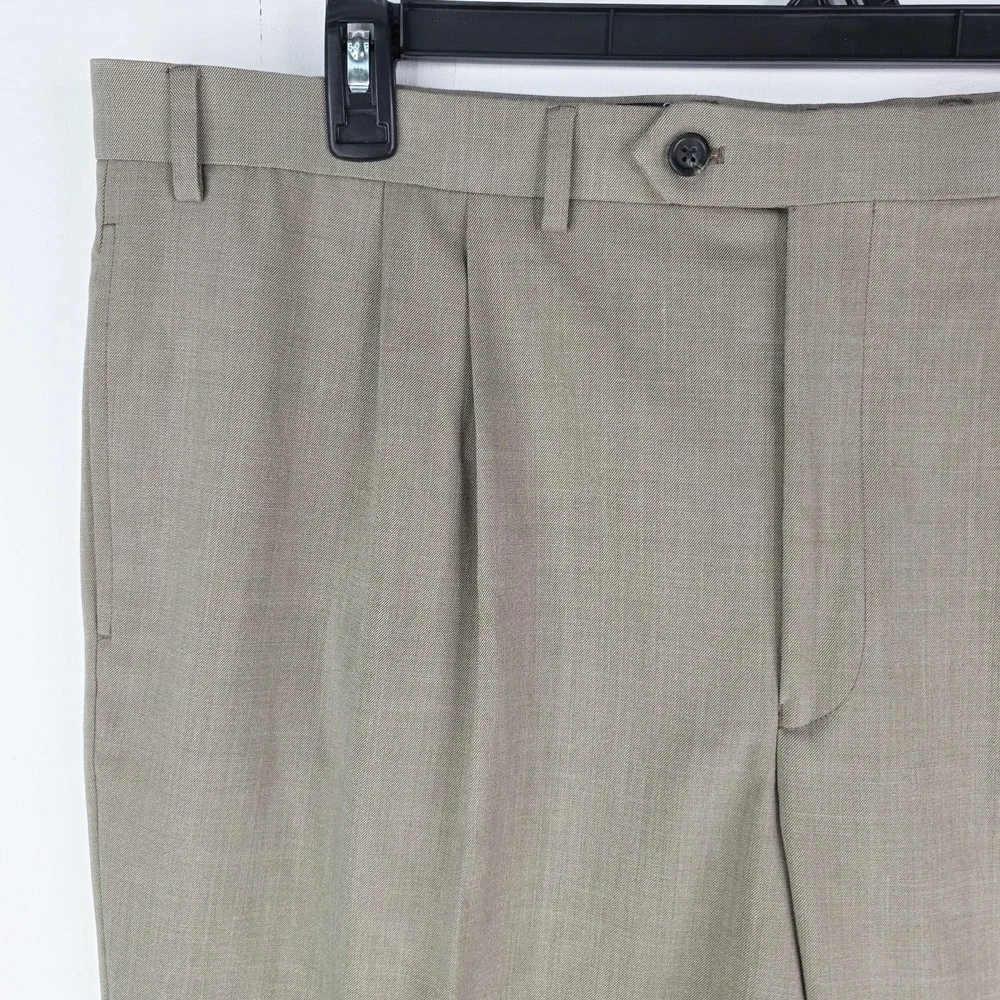 Lauren Ralph Lauren Mens 42X32 Tan Dress Pants Classic Fit Ultraflex Stretch NWT